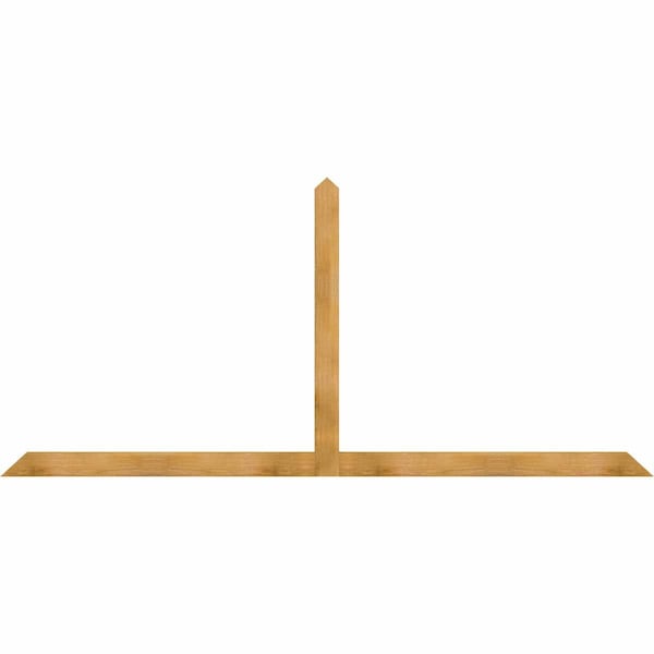 Ekena Millwork Portland Rough Sawn Timber Gable Bracket, Western Red Cedar, 108"W x 49"H x 2"D x 4"F, 11/12 Pitch GBW108X49X0204POR00RWR - main
